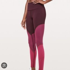 Lululemon Pink and Purple Leggings